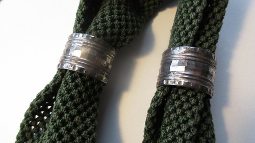 Antique c1840s Victorian Misers Coin Purse Cut Steel Beaded Green Crochet Bag - Picture 12 of 12