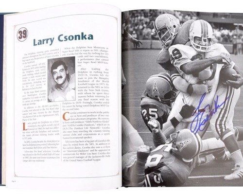 Autographed 1972 Miami Dolphins Fanatics COA Coffee Table Book NFL Griese Csonka - Picture 3 of 4