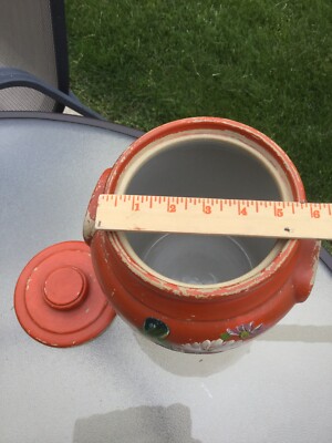 1930s VINTAGE RANSBURG COOKIE JAR - HAND PAINTED - LARGE, USA | eBay