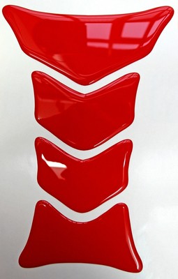 Rotes Reifenprofil 160x105mm 3D Resin gewölbt Resin Tankpad # kleine Version