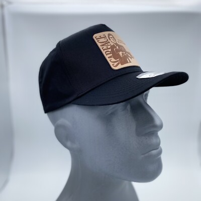 Casquette Snapback Scarface – Patch Cuir, Noir, Ajustable, Style Emblématique Tony Montana