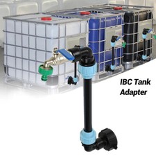 3/4" IBC Tank Outlet Tap Rain Barrel Rainwater Container Gooseneck Adapter UK