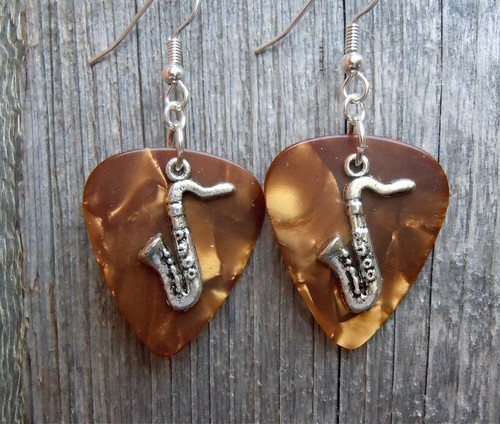 Saxophone Guitar Pick Charm - Pick Your Color - Bild 6 von 7