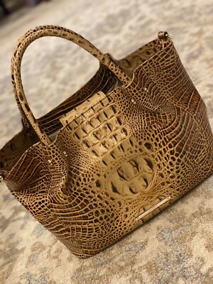 Brahmin Handbag Mallory Small Toasted Melbourne Gently Used With Tags