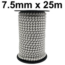 7.5mm x 25m Electric Fence Bungee Gate Cord - Elastic Rope horse farm equestrian