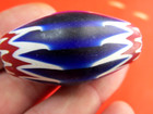 ANTIQUE MURANO ART GLASS BEAD NATIVE AMERICAN TRADE INDIAN RARE VENETIAN 2" inch — photo 10