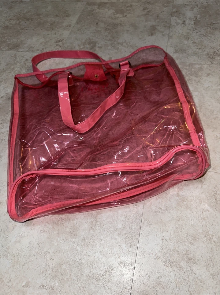 Bolso de Mano Promo VOGUE (Bolso de Hombro Transparente Rosa Transparente Bolso de Mano Playa) Foto 4 de 4