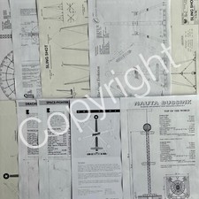 Datenblatt/Grundriss Sammlung RIDES (3) - Modellbau Fahrgeschäfte Kirmes