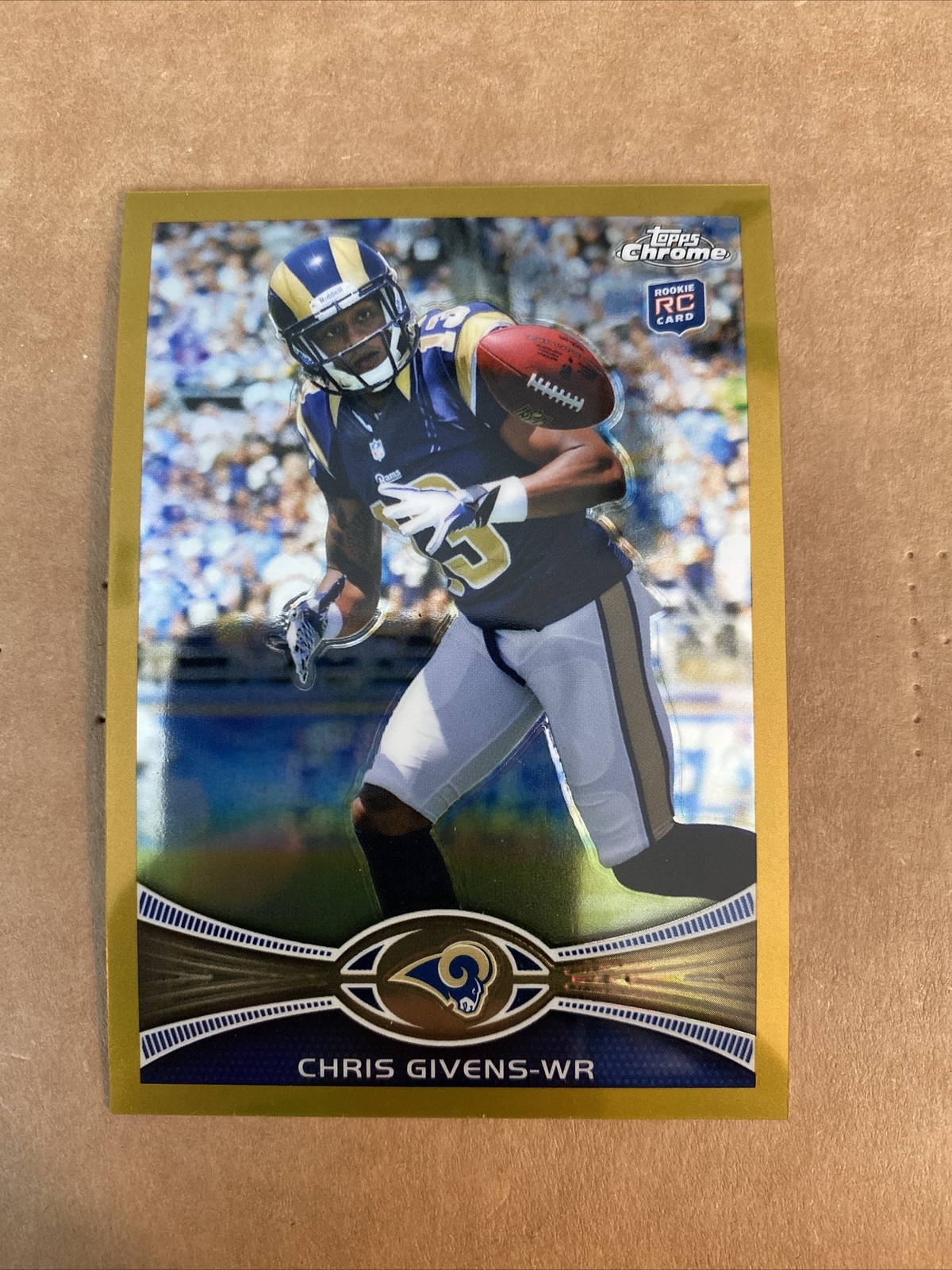 Chris Givens Topps Chrome #142 Gold Refractor