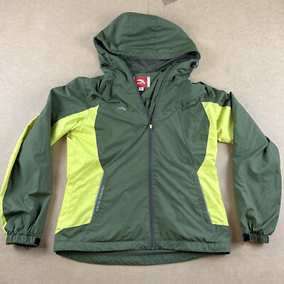 ANTA Hiking Jacket Womens Small Green Hood Full Zip Lightweight Ladies SKU2789