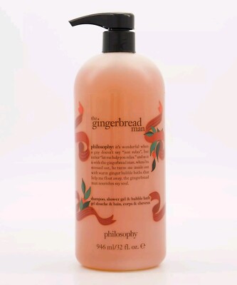 Philosophy The Gingerbread Man Shampoo Duschgel & Schaumbad 946ml 32oz JUMBO
