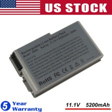 Battery for Dell Latitude D520 D500 D600 D610 C1295 11.1V 6 Cell 5200mAh/Charge