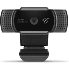 Aluratek 2K HD Webcam with Dual Stereo Noise Cancelling Mics, new in box