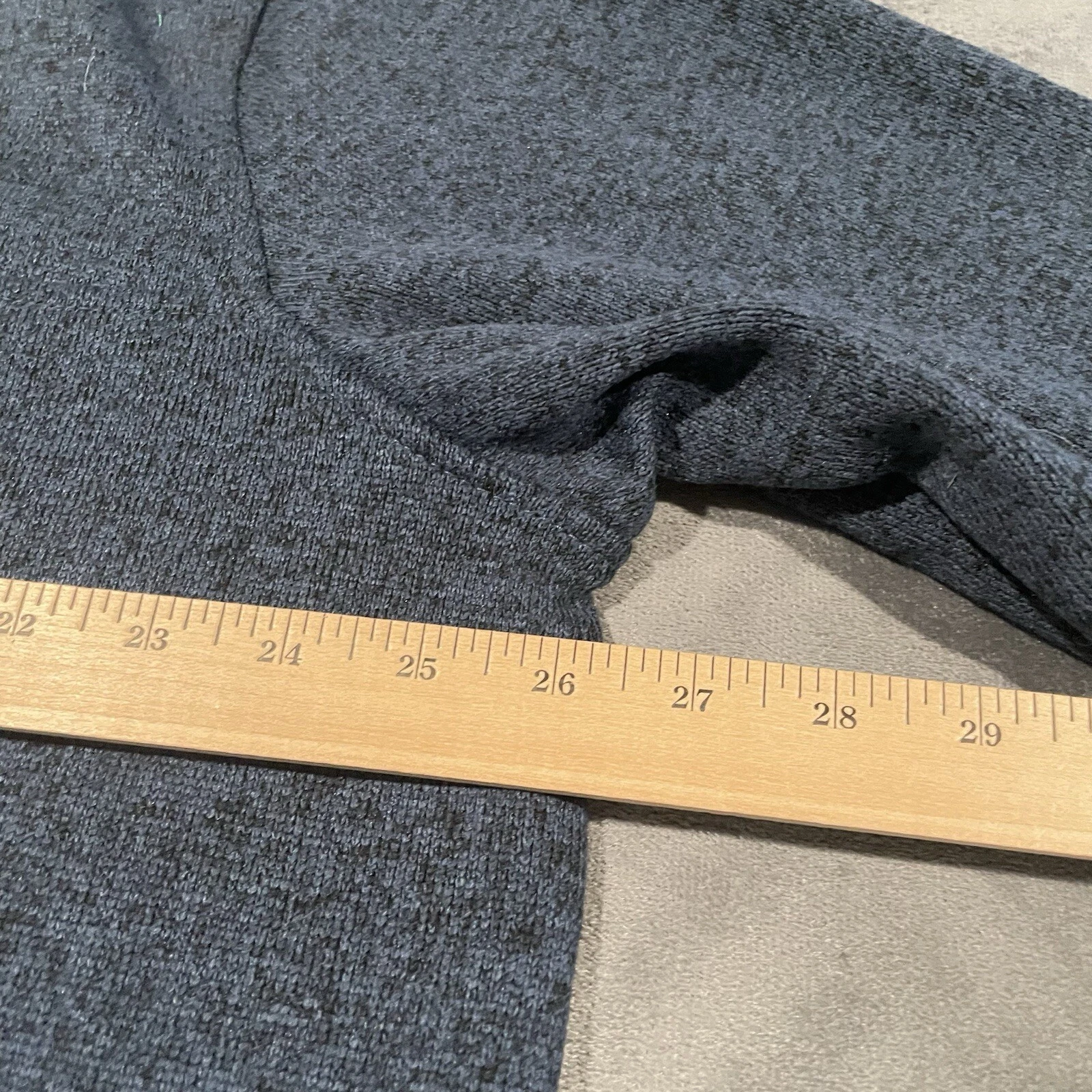 VETEMENTS Maglione Eddie Bauer uomo XXL blu pile finto collo felpa a scatto