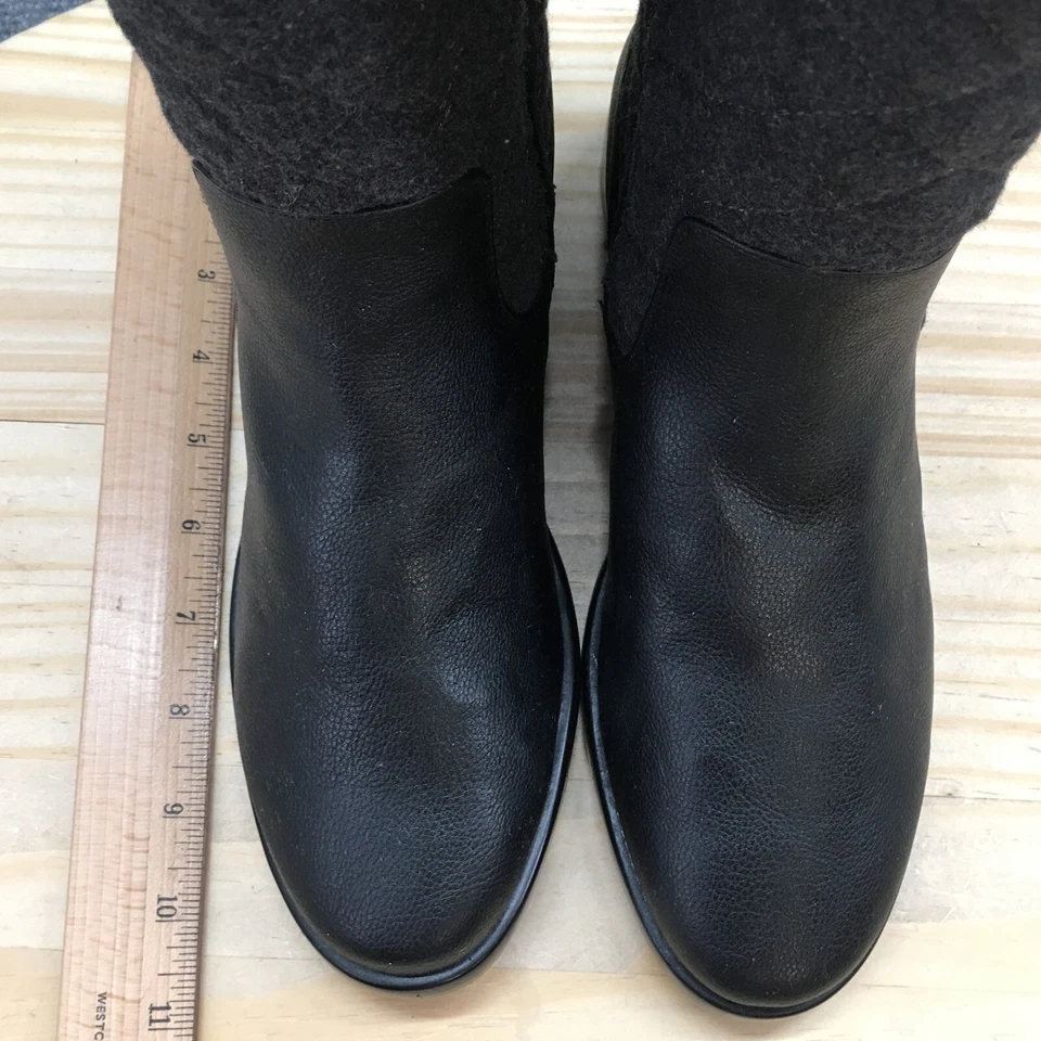 Aerosoles Boots Womens 8 M XC Establish Tall Side Zip Quilted Riding Boots Black - Image 4 of 4