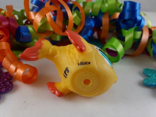 Littlest Pet Shop Yellow Orange Red Goldfish Fish Sparkling Glitter Accents 2383 - 第 3/3 張圖片