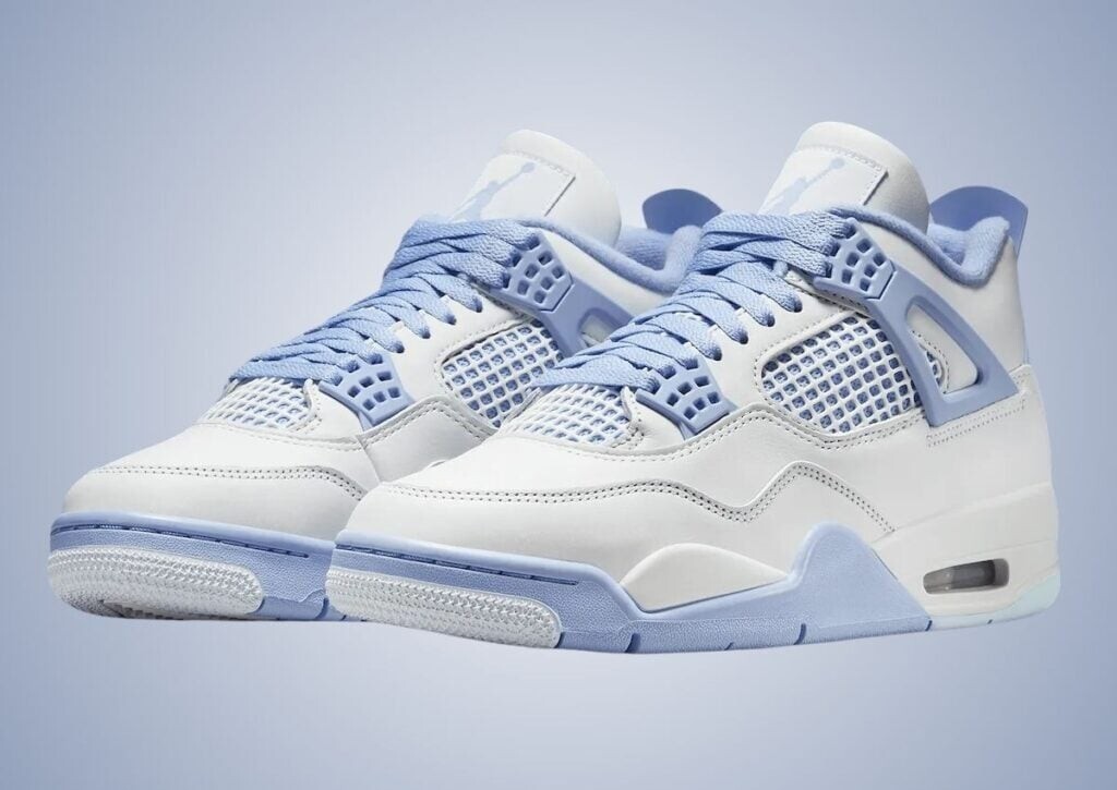 Nike Air Jordan 4 Retro Forget Me Not Women's White Sports
