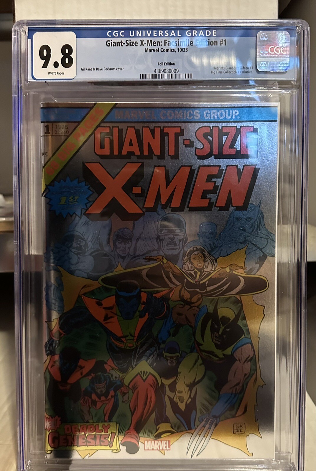 Giant-Size X-Men: Facsimile Edition #1 NYCC 2023 Foil Cover Limited CGC 9.8