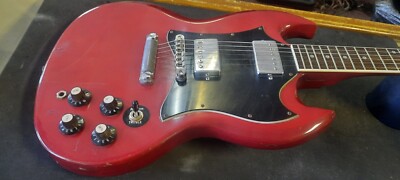 Kasuga SG Vintage Early 70's Red Electric Guitar *** FREE SHIPPING