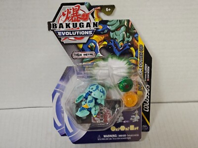 Bakugan Evolutions Colossus Platinum Power Up True Metal Nano Sludgem & Widow