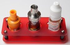 E- Zigarettenständer E Zigarettenhalter Liquid Halter Ständer Verdampfer Rot kl