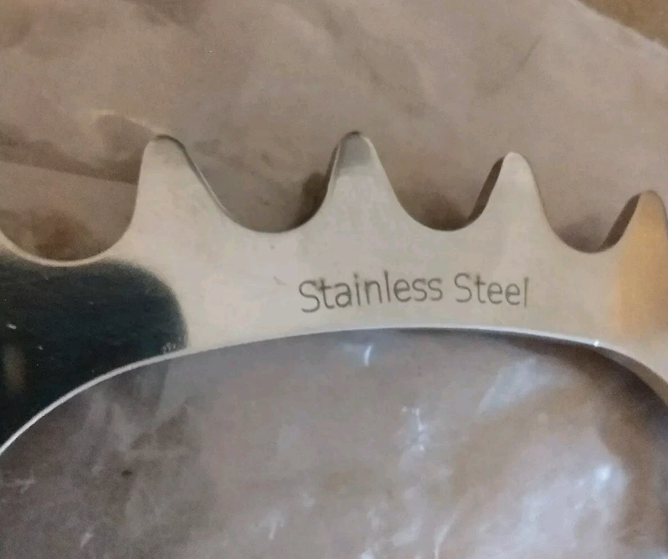 Surly 110 mm BCD 5-armiges Edelstahl-Kettenblatt - Silber - 44 Z - Bild 2 von 4