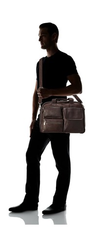 Multi-Pocket Carry-on, Chocolate, One Size - Picture 11 of 12