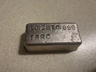 RARE VINTAGE Tri-State Refining OLD POURED BAR 10.35 toz .999 Silver Bar TSRC