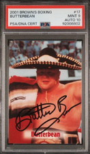 2001 Brown's Boxing #17 Eric Esch / Butterbean Signed Card Autograph PSA 9/10