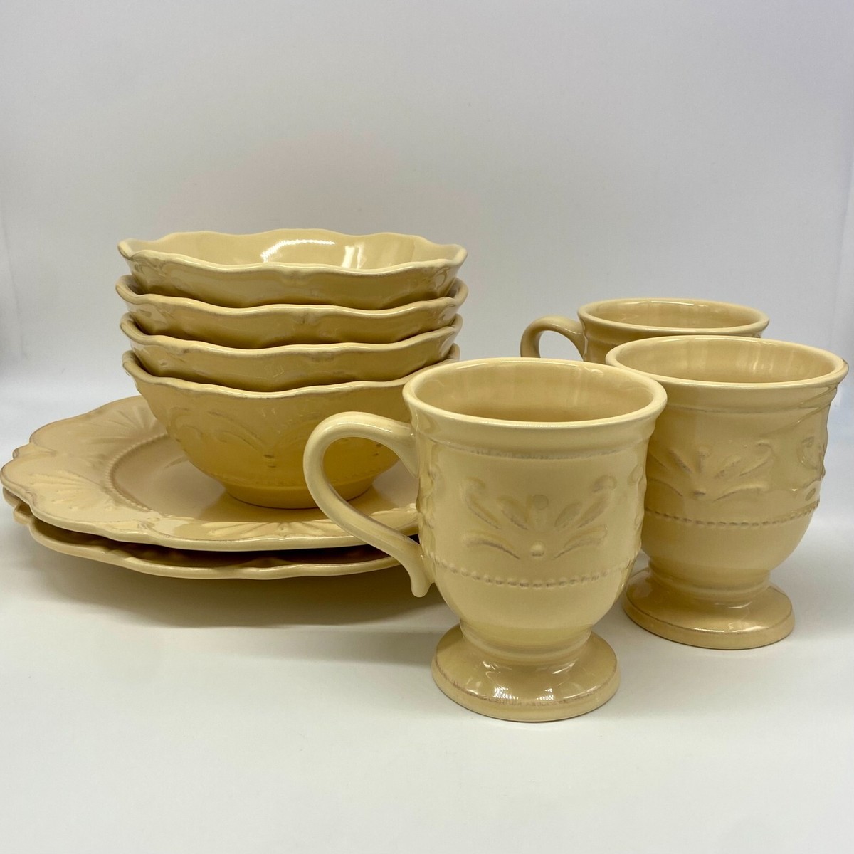 JCPenney JCP Home Chris Madden Yellow Adalina Bowls, Mugs, Dinner Plates  CHOICE