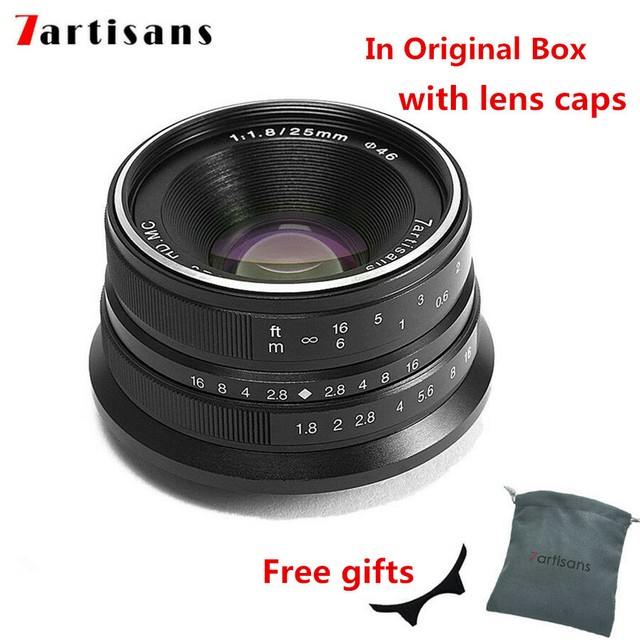 7Artisans 25mm F1.8 Manual Prime Camera Lens for Fuji X Sony E M43