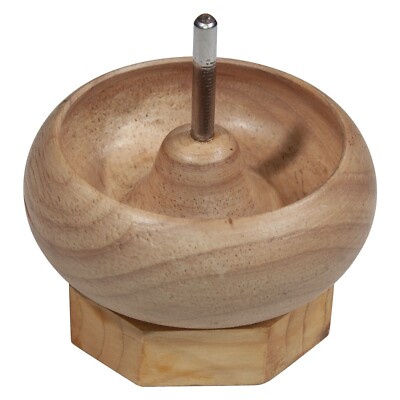 Wooden Mini Bead Spinner 3.62'' x 3.62'' x 3.62'' Jewelry Making Stringing Beading