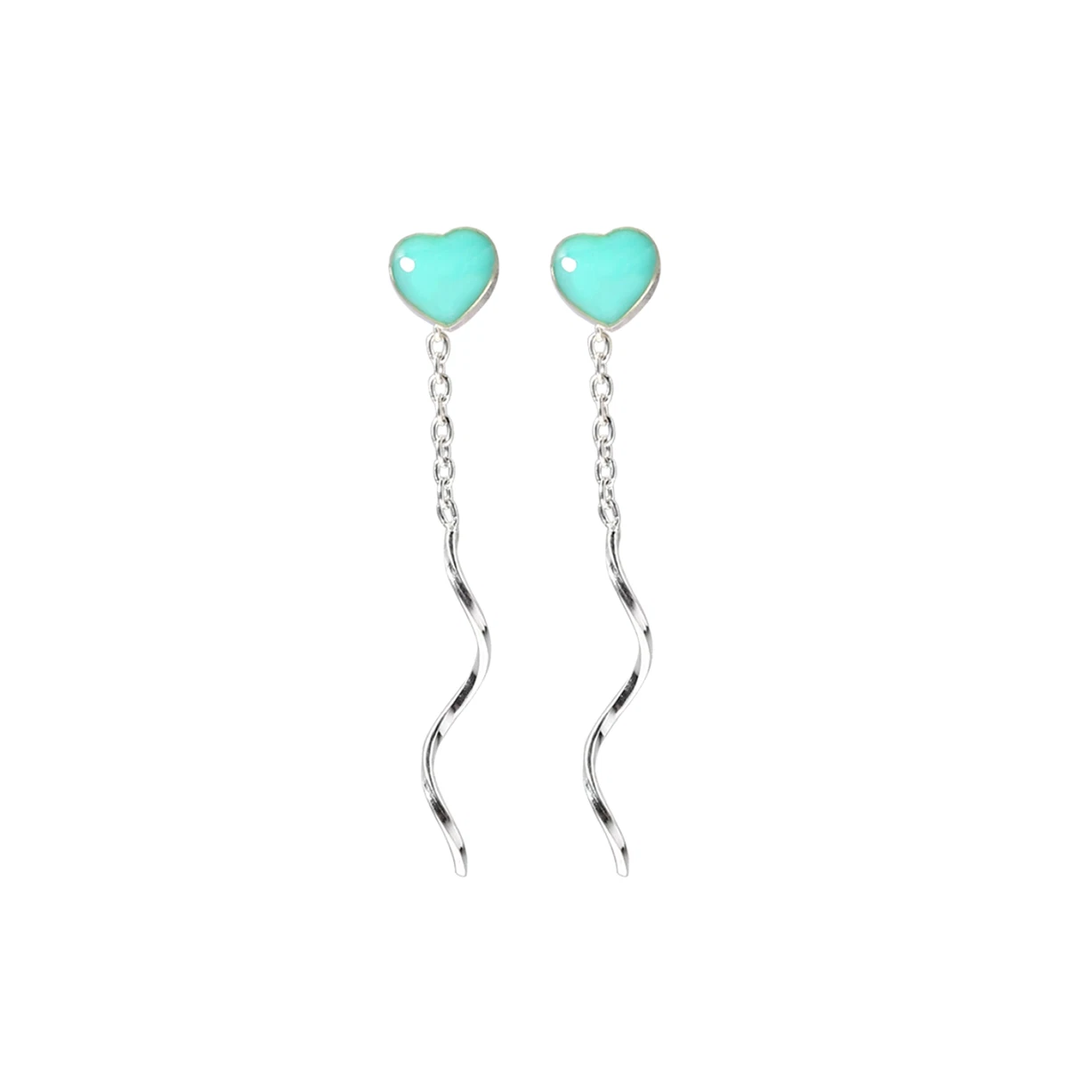 Turquoise threader deals earrings
