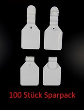 100 Preisfahne Etikettenfahne Pendelclip Nachr&uuml;stfahne 27x27 f&uuml;r Schlaufenhaken