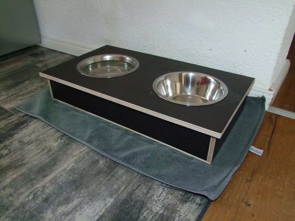 Futterbar, Futternapf aus Edelstahl. Abwaschbar, Außenbereich, Wasserfest. - Bild 3 von 4