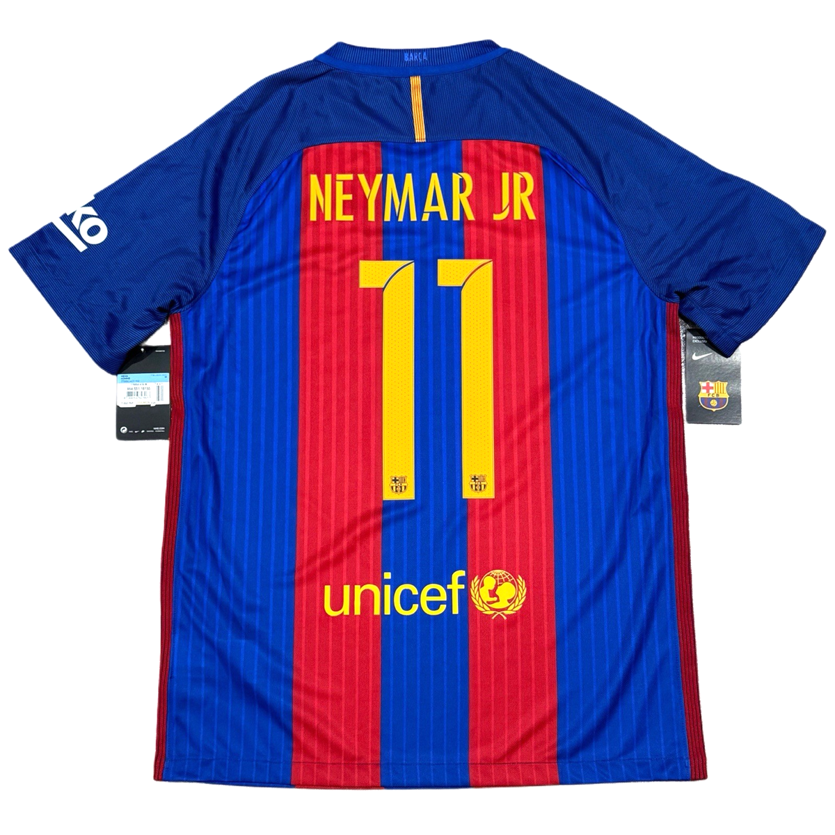 2016/17 Barcelona Home Jersey #11 Neymar Jr Medium Nike Short