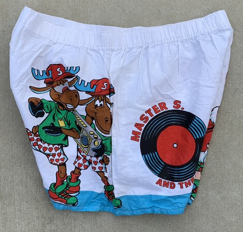 Vintage Master S And The Ho Boys Santa Reindeer Rap 90s Graphic Boxer Shorts XL - Picture 5 of 24