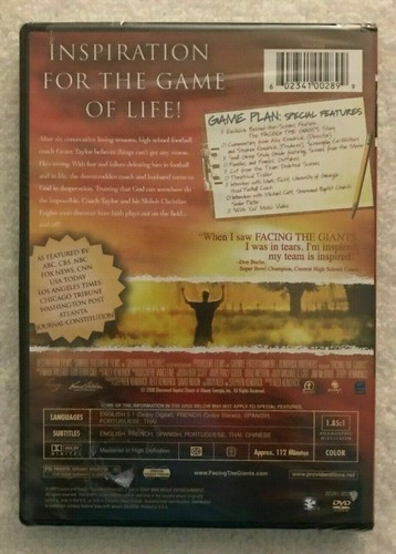 Facing The Giants - Special Collector's Edition ~ DVD (2007) - NEW Sealed - Picture 2 of 2