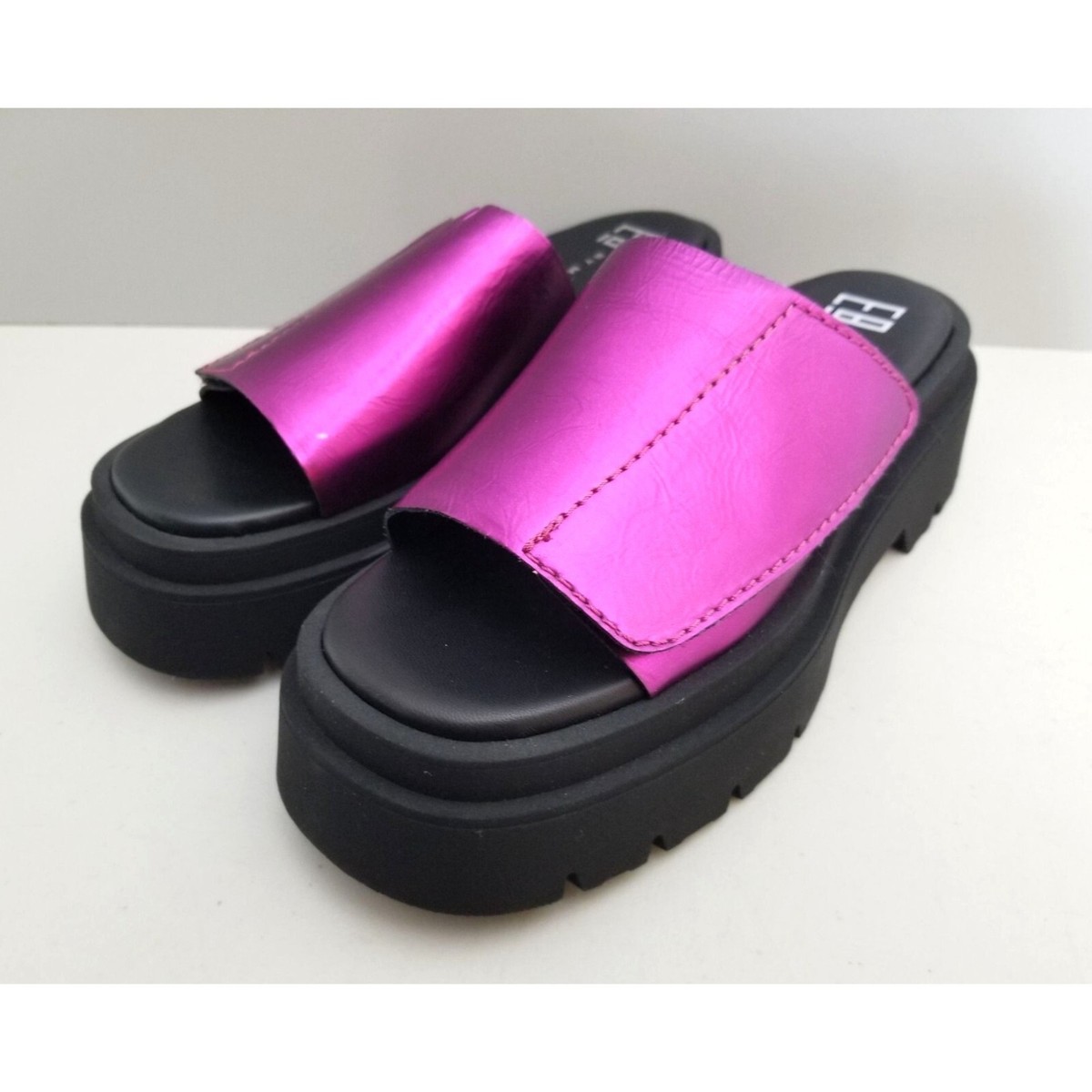 E8 by Miista Liese Platform Slide Sandal In Pink Size 36