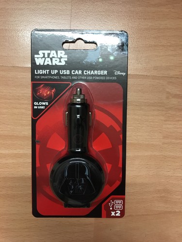 Star Wars Darth Vader In Car USB Charger Black - Picture 1 of 2