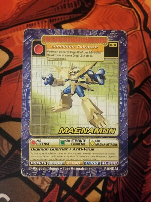 digimon card battle magnamon Game - BT-13 - Versus Royal Knights - you may place the top card of this Digimon on top of your security stack face down to prevent that deletion. Battle Spirits TCG DIGIMON Magnamon
