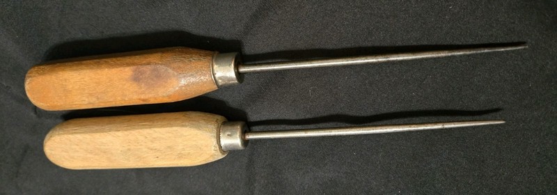 Vintage Wooden Handle Ice Picks Lot of 2