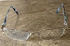 Kirkland Signature Madrona 1475096 Silver Half Rim Eyeglasses Frame 52-19-135-37