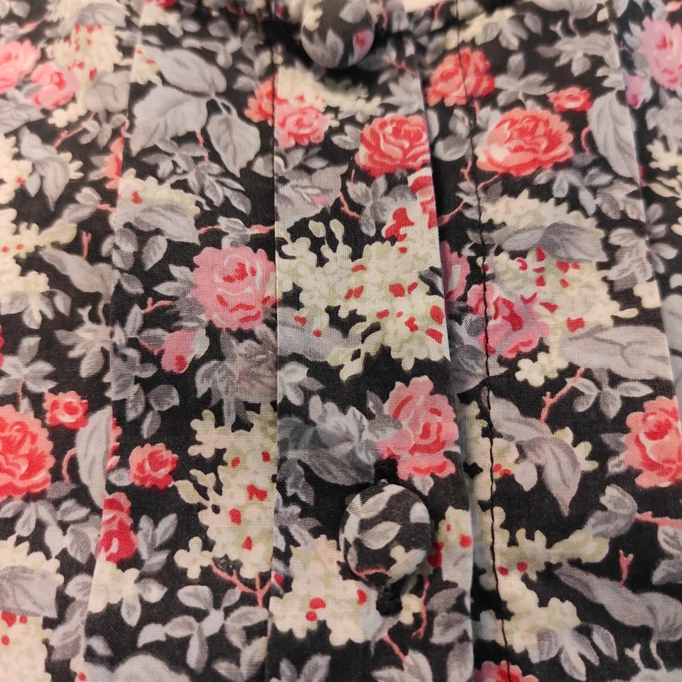 Cacharel Womens Blouse Size S Liberty Cotton Floral Short Sleeved Vintage 90s - Photo 4/4