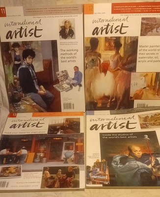 4  Vintage International Artist Magazine 11 12 13 14 Bundle Art Painting Drawing