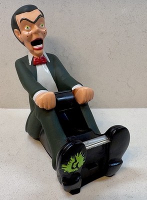 1996 Goosebumps Slappy the Dummy Tape Dispenser w/ Spindle Drawer Vintage 