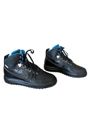 Nike Lunar Force 1 Duckboot sneakerboot black metallic blue lining men s sz 9.5￼