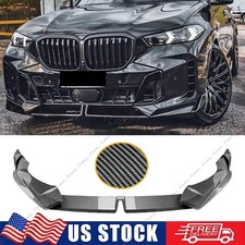 Mp Style Carbon Look Fits 2024 Bmw X5 G05 M Sport Lci Front Bumper Lip Spoiler Mp Style Carbon Look Fits 2024 Bmw X5 G05 M Sport Lci Front Bumper Lip Spoiler