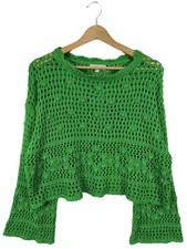 EFFENY Pull oversize Dames Pull vert style décontracté