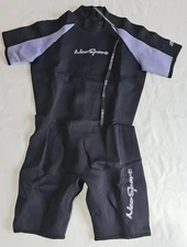 NeoSport Shorty Wetsuit Purple/Black Size 12/medium, Unisex Excellent Condition.